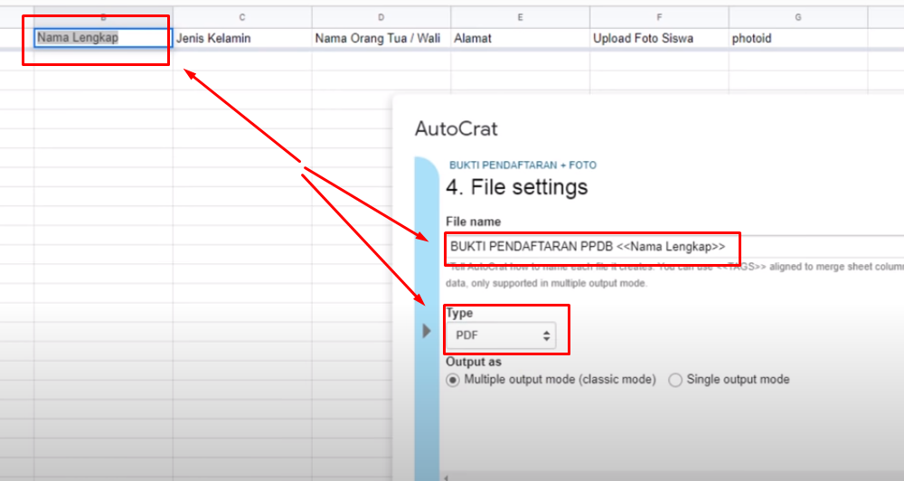 Membuat formulir PPDB Onlien