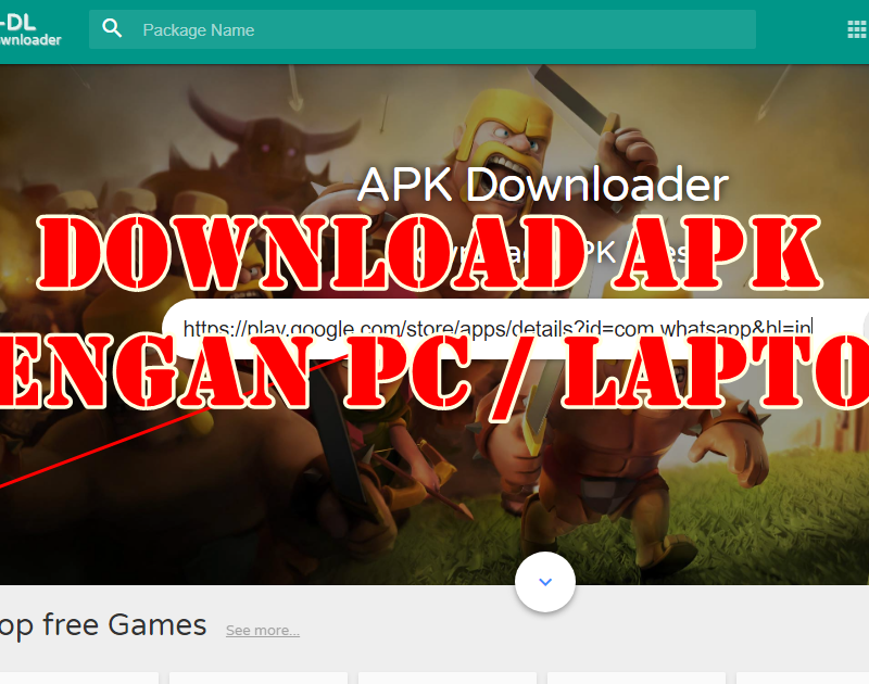 download apk melalui pc/laptop