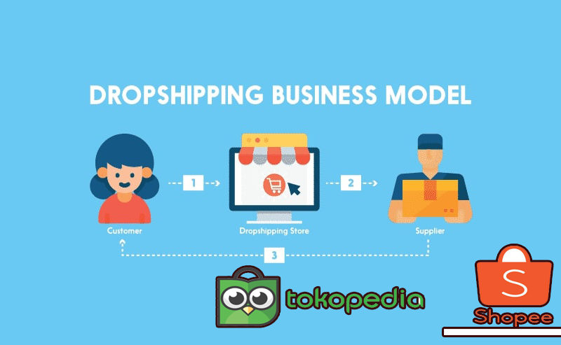 dropship dari tokopedia ke shopee