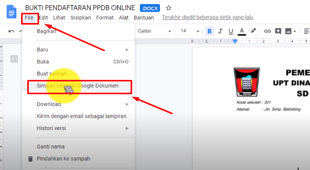 Membuat formulir PPDB Onlien