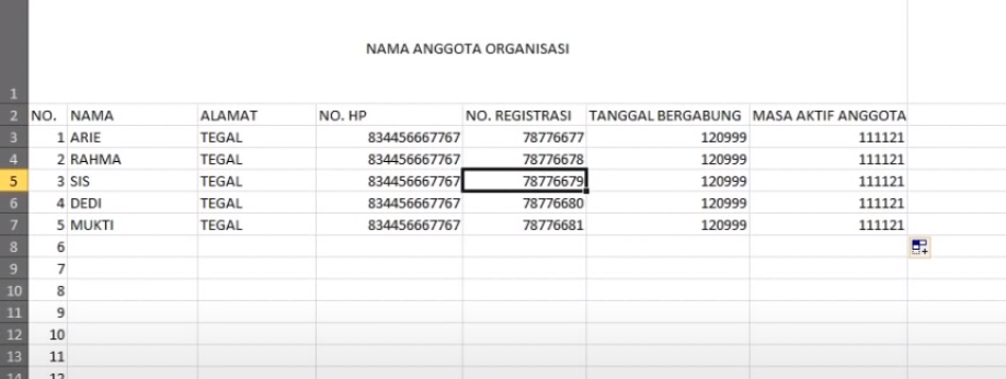 Merubah excel menjadi aplikasi android