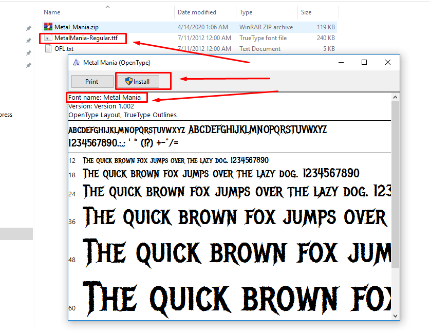 cara download font untuk photoshop