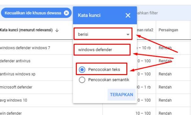 cara cari keyword