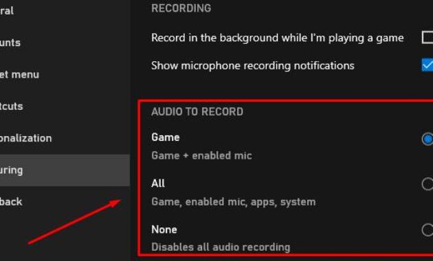 seting audio pada aplikasi perekam layar