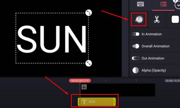 ganti font di kinemaster