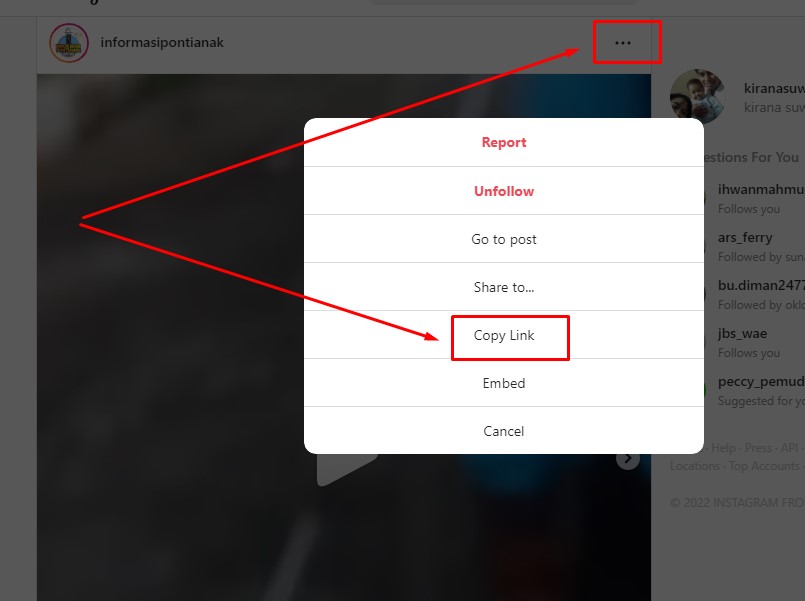 cara download video instagram di laptop