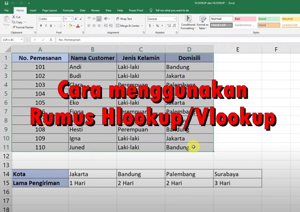 Cara Menggunakan Rumus Vlookup Dan Hlookup Science Of Technology